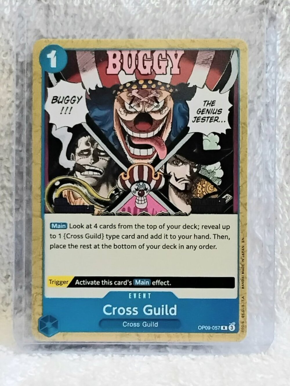 5/$20 Mint Rare One Piece Cross Guild Event Card OP09-057 by Bandai!!